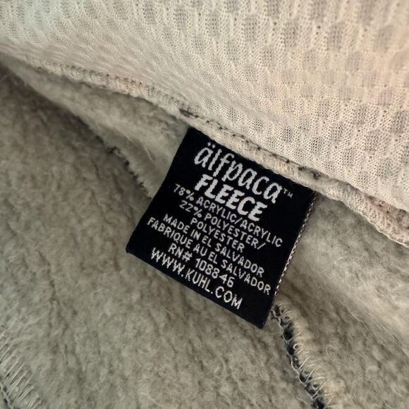 Kuhl Alpaca Fleece Jacket Womens Medium Gray Full Zip Outdoor Performance M - Picture 6 of 11